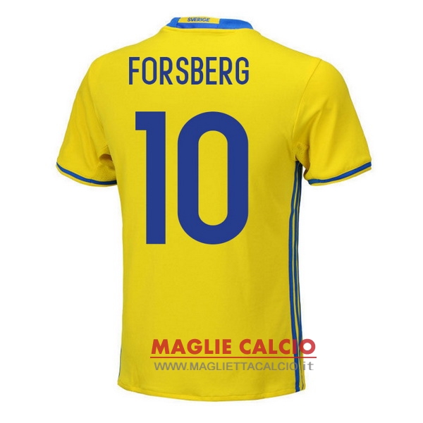 nuova maglietta svezia 2018 forsberg 10 prima